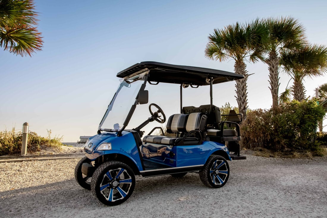 4 seat golf cart rental in Anna Maria Island Florida