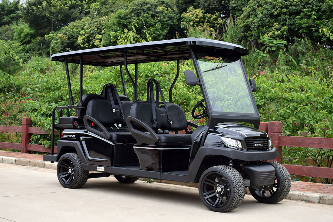Holmes Beach Golf Cart Rentals - 6 Seat Black